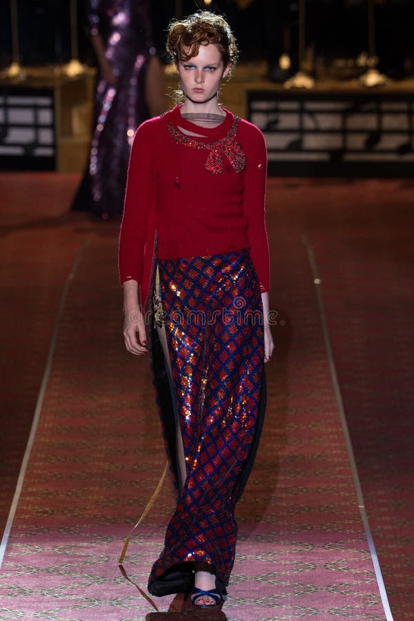 A Model Walks the Runway during the Marc Jacobs Runway Spring 2016