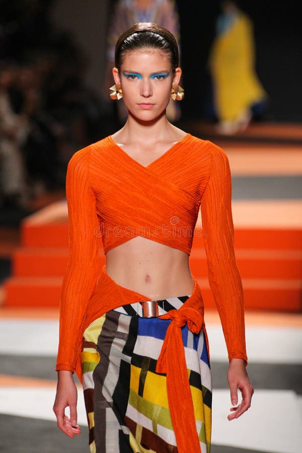 A Model Walks the Runway during the Missoni Show Editorial Image ...