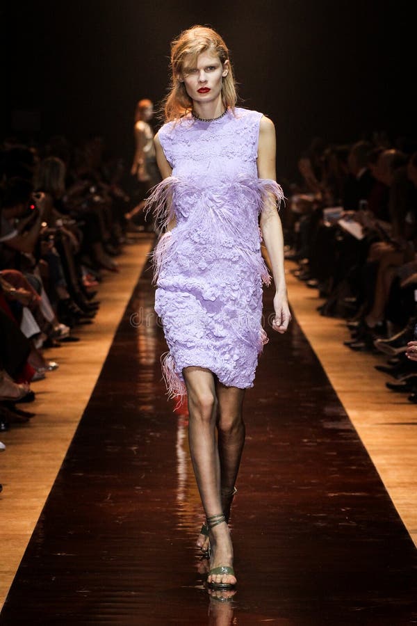 A Model Walks the Runway during the Nina Ricci Show Editorial Image ...