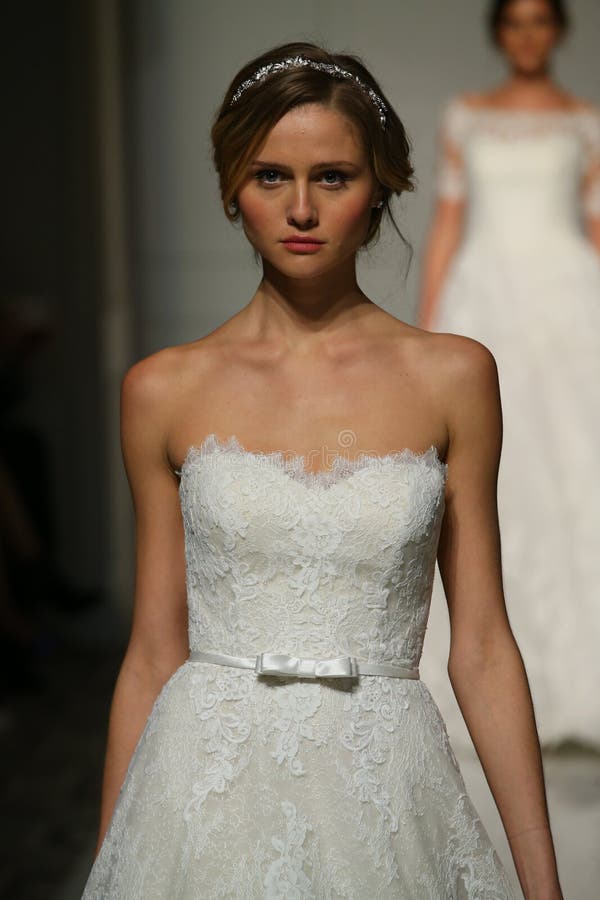 A Model Walks the Runway during the Pronovias Fall/Winter 2016 Couture ...