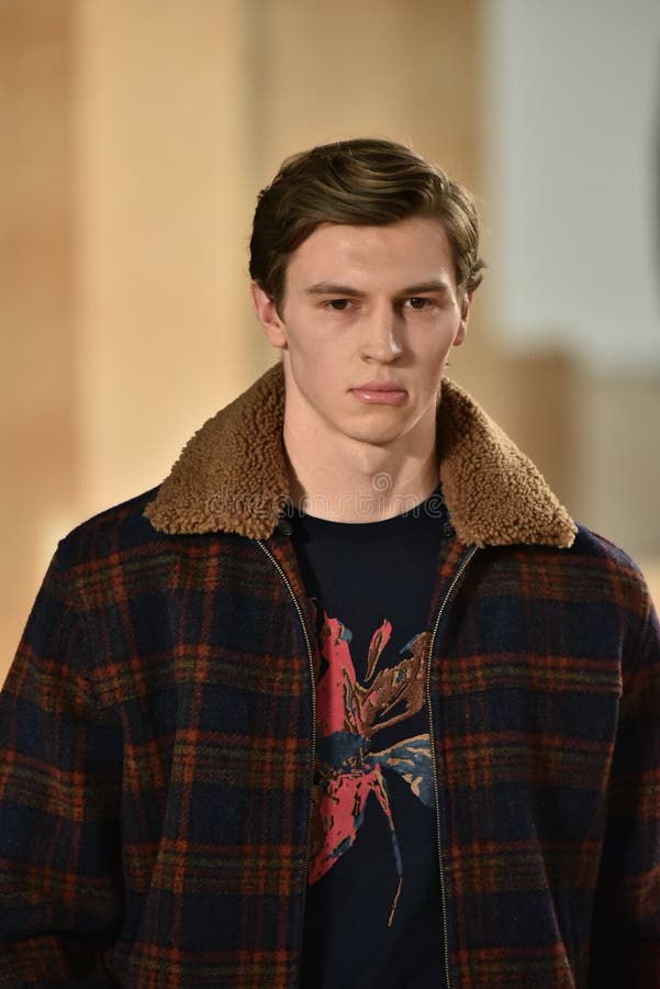 A Model Walks the Runway Wearing Perry Ellis during New York Fashion ...