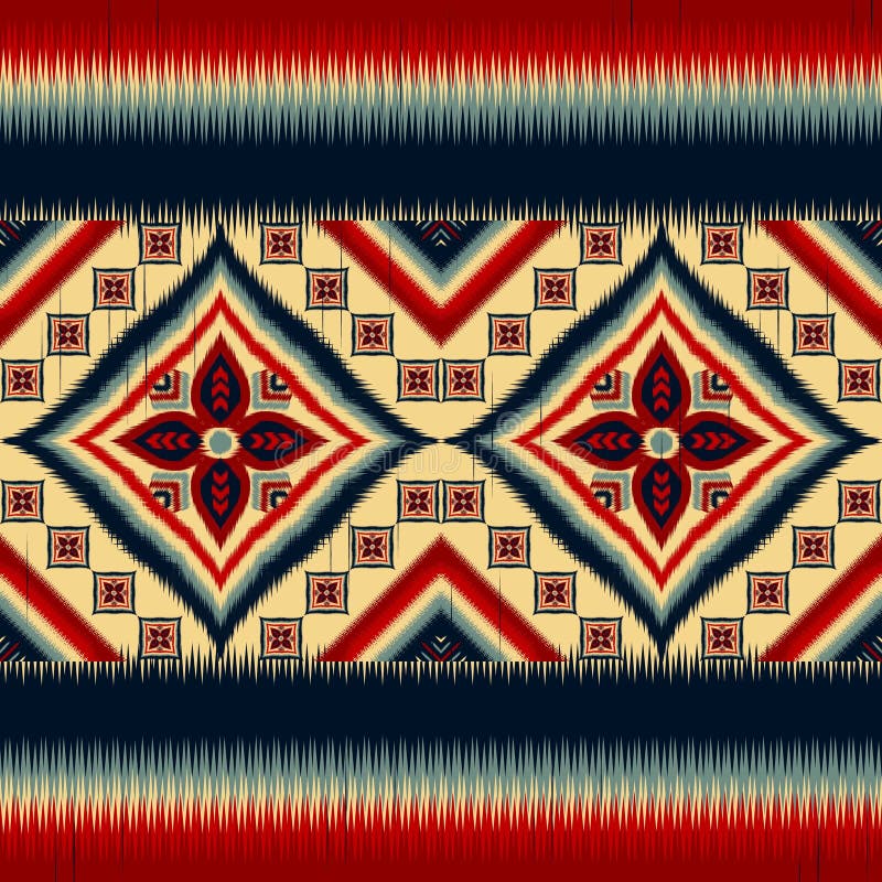 Model Îndrăzneț Ikat Diamant royalty free illustration