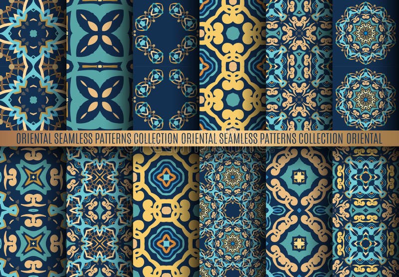 Modele arabe colorate vector illustration