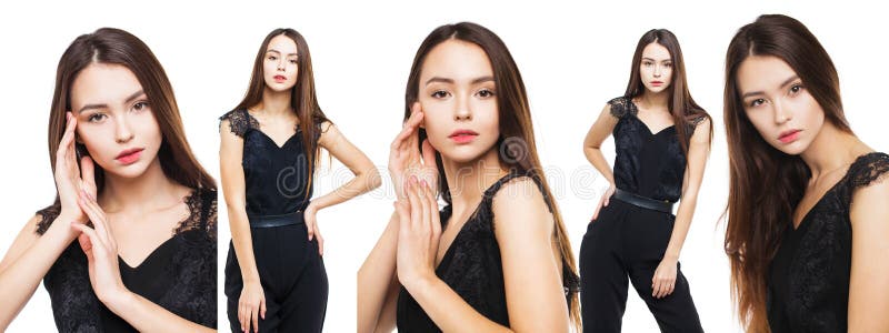 Modele mody do tworzenia zbliżeń obrazy royalty free