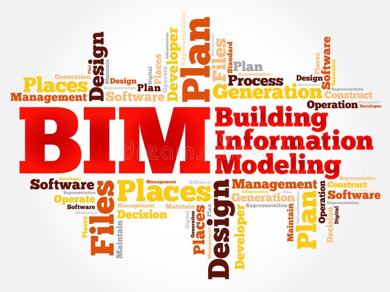 BIM - building information modeling vector illustratie