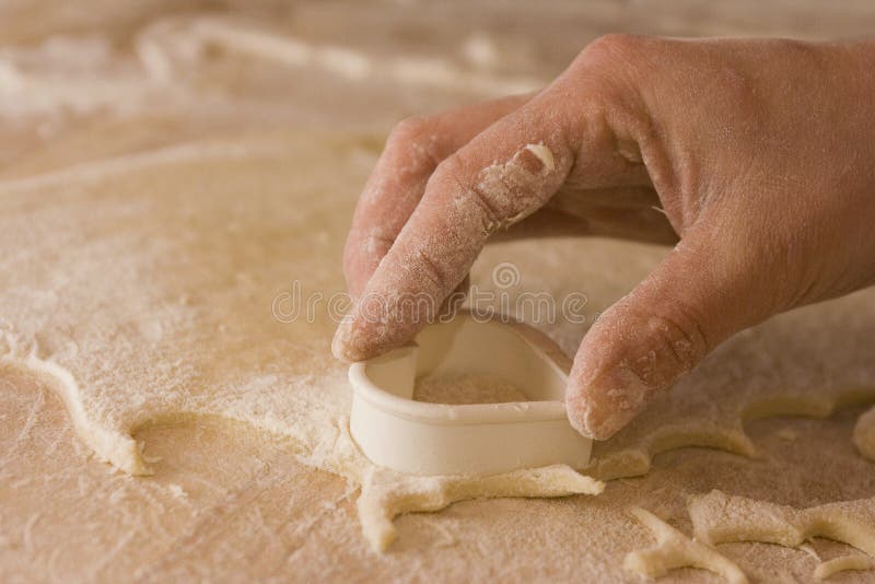 Croatian tradicional sweet warm hearts row and decorated. Dought stock images, royalty-free photos and pictures