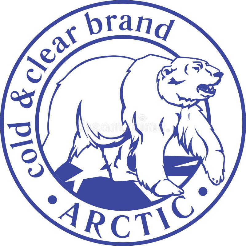 Modello Artico Dell'icona Di Logo Con L'orso Polare Bianco Incorniciato Nel  Cerchio Illustrazione Vettoriale - Illustrazione di antartico, paesaggio:  107870634