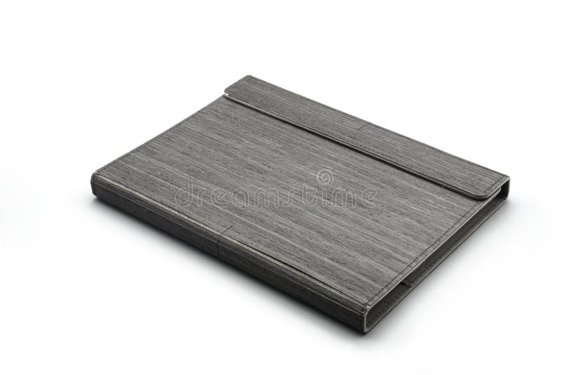 Modello bianco del libro del taccuino della carta in bianco del libretto di legno della copertura fotografie stock