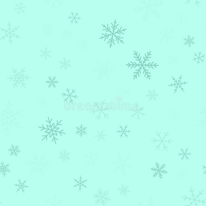 Modello blu dei fiocchi di neve sul Natale del turchese illustrazione vettoriale Modello blu dei fiocchi di neve sul Natale del turchese illustrazione vettoriale