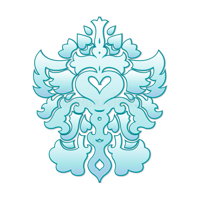 Modello calligrafico blu isolato Vettore royalty illustrazione gratis Modello calligrafico blu isolato Vettore royalty illustrazione gratis