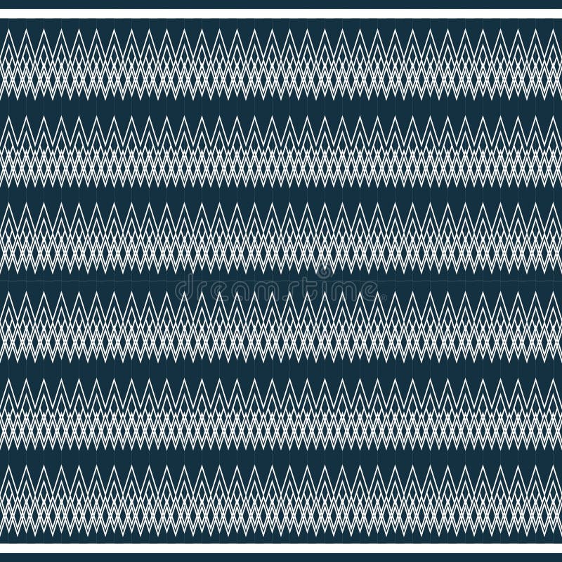 Modello Chevron Tribale Dark Teal illustrazione di stock
