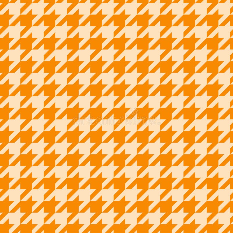 Modello completo. tessuto di arancia e di beige classico. trama piastra pepita su twitter. tradizionale illustrazione di stock