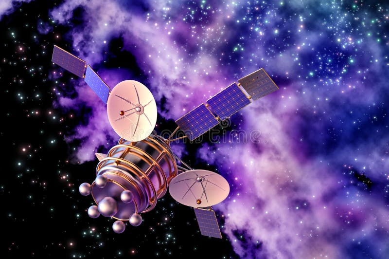 Modello 3D Di Un Satellite Artificiale