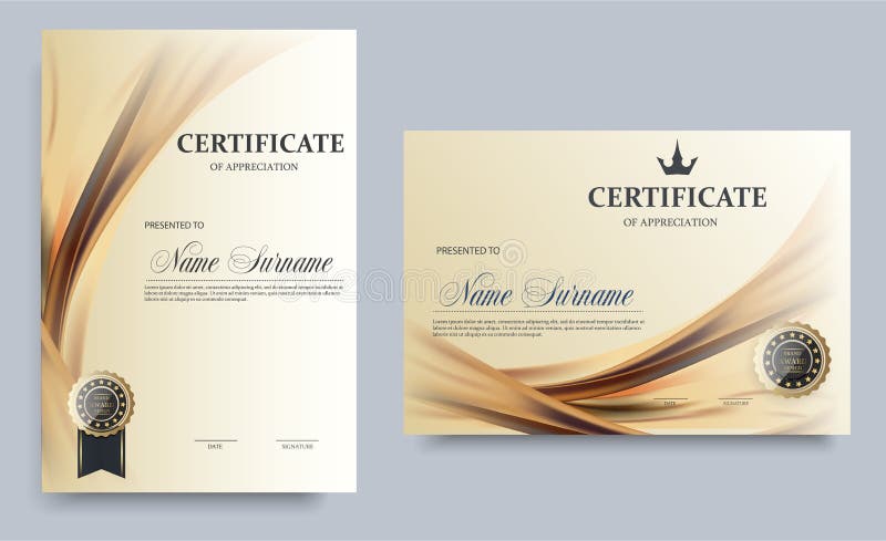 Modello del certificato nel vettore per completamento di graduazione di risultato - vettore di riserva Modello del certificato nel vettore per completamento di graduazione di risultato - vettore di riserva