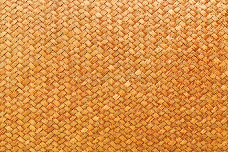 Modello del fondo di struttura del rattan di Brown fotografie stock