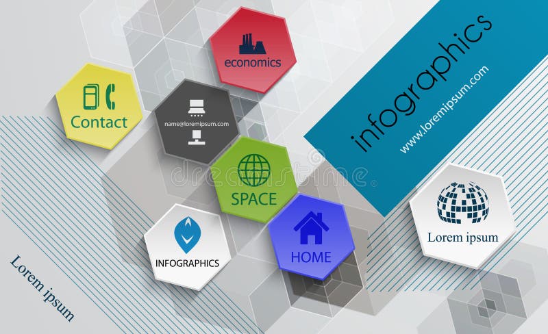 Modello del modello-manifesto di progettazione di tecnologia di Infographic, opuscolo illustrazione vettoriale Modello del modello-manifesto di progettazione di tecnologia di Infographic, opuscolo illustrazione vettoriale