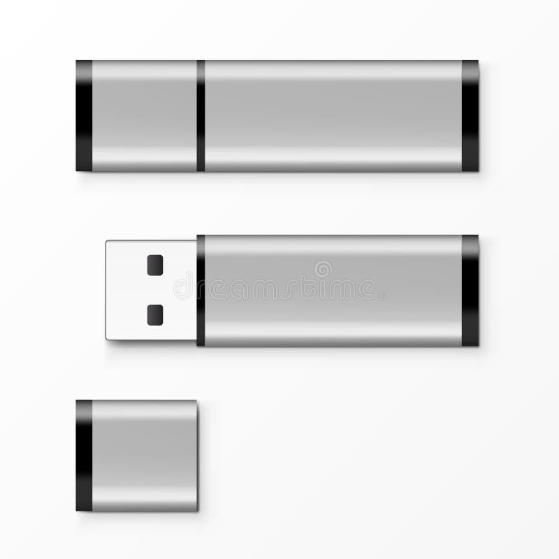 Modello della chiavetta USB di Chrome per la pubblicità, marcare a caldo e l'identità corporativa illustrazione vettoriale Modello della chiavetta USB di Chrome per la pubblicità, marcare a caldo e l'identità corporativa illustrazione vettoriale