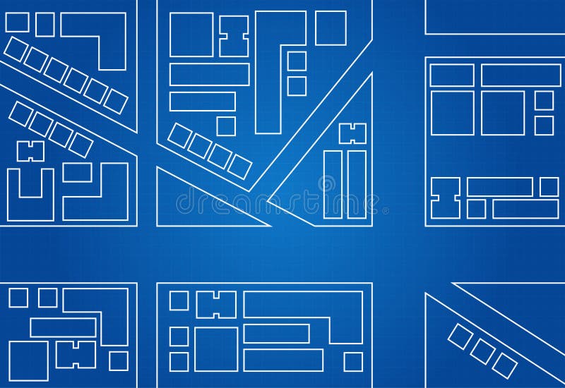 Modello della mappa della città illustrazione di stock Modello della mappa della città illustrazione di stock