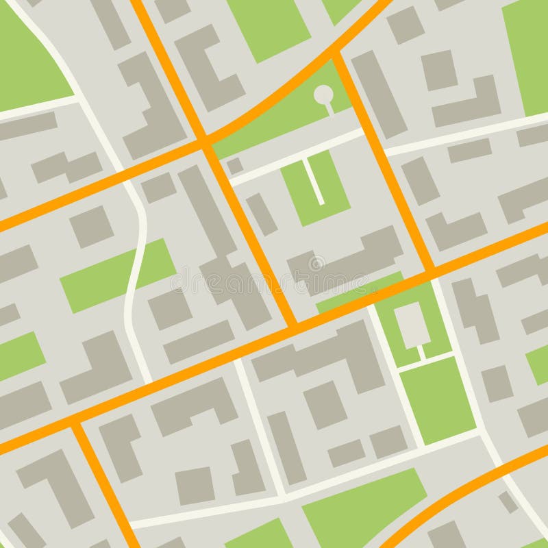 Modello della mappa della città royalty illustrazione gratis Modello della mappa della città royalty illustrazione gratis