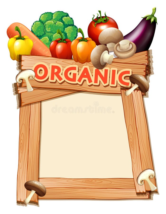 Modello della pagina con le verdure miste illustrazione di stock Modello della pagina con le verdure miste illustrazione di stock
