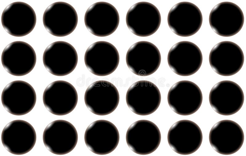 Modello delle palle belle brillanti astratte ingombranti di gonfiamento liscie nere, cerchi con abbagliamento di luce su un fondo illustrazione vettoriale Modello delle palle belle brillanti astratte ingombranti di gonfiamento liscie nere, cerchi con abbagliamento di luce su un fondo illustrazione vettoriale