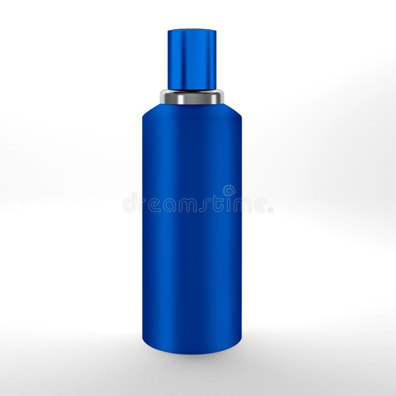 Modello dello spruzzo del corpo del deodorante su fondo bianco royalty illustrazione gratis