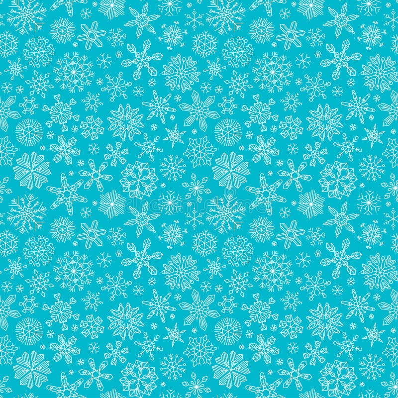 Modello descritto senza cuciture dei fiocchi di neve royalty illustrazione gratis Modello descritto senza cuciture dei fiocchi di neve royalty illustrazione gratis