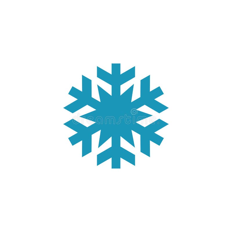 Modello di icona del vettore di progettazione del logo Snowflake