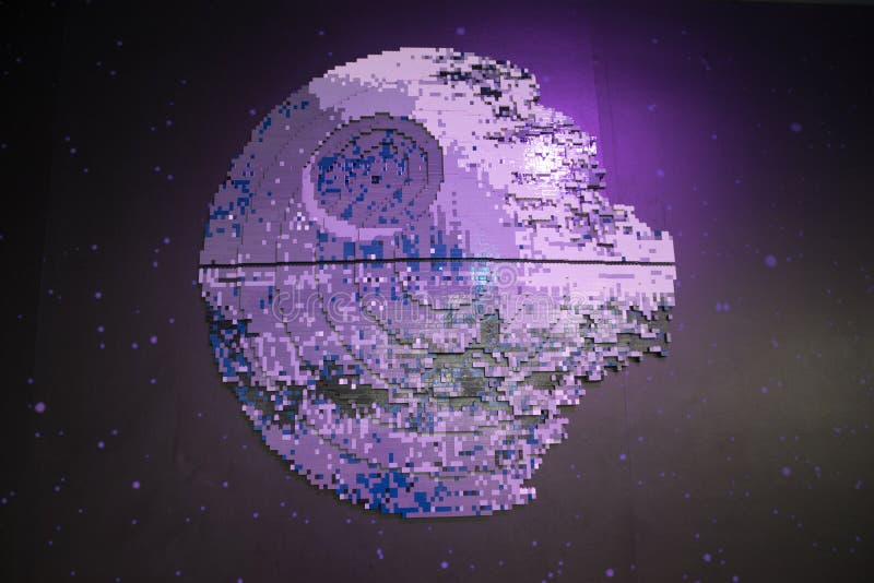 Modello di lego della stella di morte di Star Wars