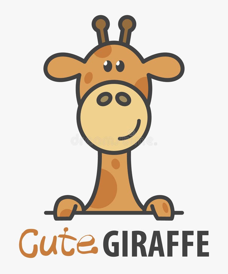 Modello di logo con la giraffa sveglia Modello di progettazione di logo di vettore per lo zoo, cliniche veterinarie Illustrazione illustrazione vettoriale Modello di logo con la giraffa sveglia Modello di progettazione di logo di vettore per lo zoo, cliniche veterinarie Illustrazione illustrazione vettoriale