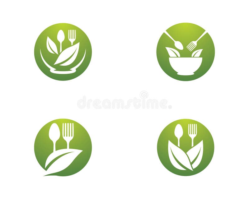 Modello di logo dell'alimento biologico royalty illustrazione gratis Modello di logo dell'alimento biologico royalty illustrazione gratis