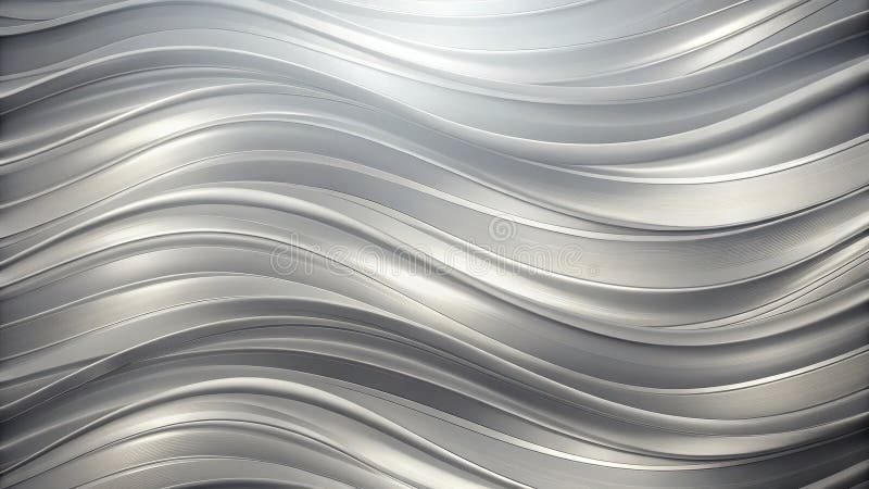 Modello di onda d'argento elegante e di design moderno. Generative AI illustrazione vettoriale