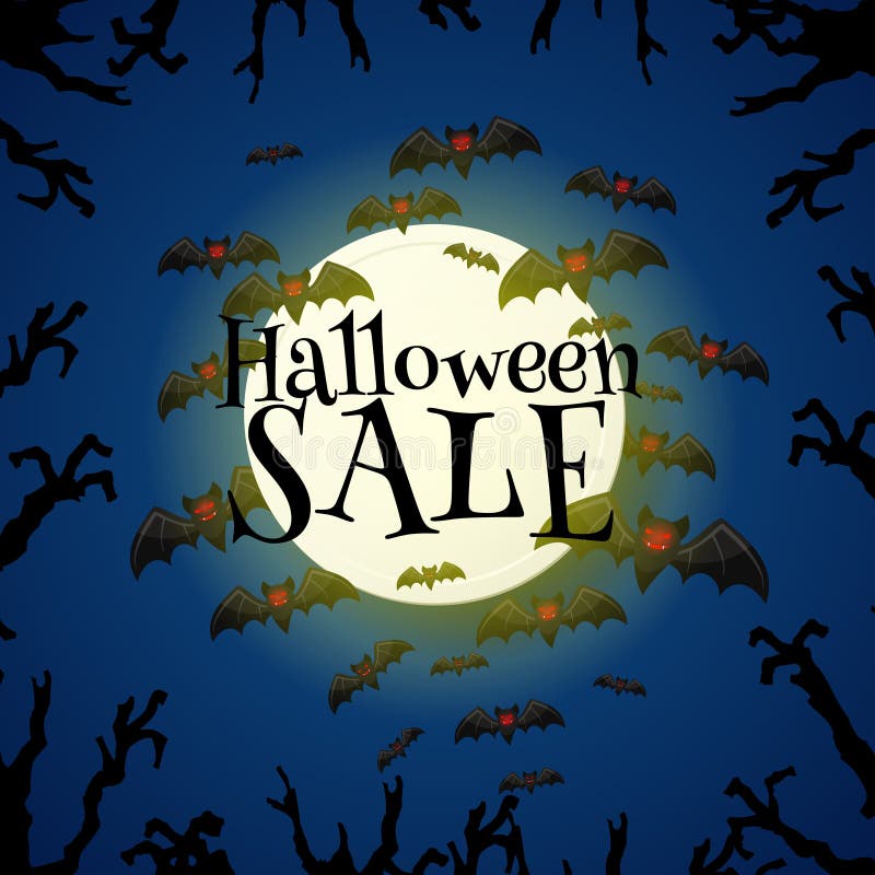Modello di progettazione di offerta di vendita di Halloween royalty illustrazione gratis Modello di progettazione di offerta di vendita di Halloween royalty illustrazione gratis