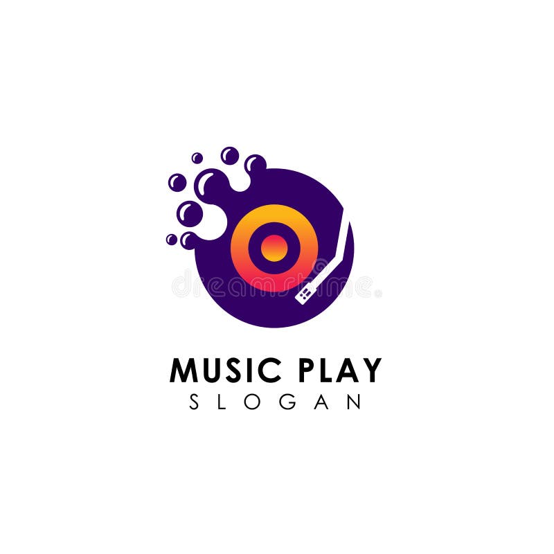 Modello di progettazione di logo del gioco di musica dei punti simbolo dell'icona di vettore del disco del vinile illustrazione vettoriale Modello di progettazione di logo del gioco di musica dei punti simbolo dell'icona di vettore del disco del vinile illustrazione vettoriale