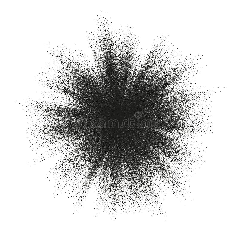 Modello di punti di scoppio di puntinismo Semitono geometrico punteggiato monocromatico dell'estratto dello sprazzo di sole ENV 1 royalty illustrazione gratis Modello di punti di scoppio di puntinismo Semitono geometrico punteggiato monocromatico dell'estratto dello sprazzo di sole ENV 1 royalty illustrazione gratis