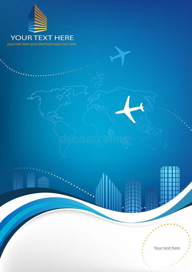 Modello di viaggio d'affari royalty illustrazione gratis Modello di viaggio d'affari royalty illustrazione gratis