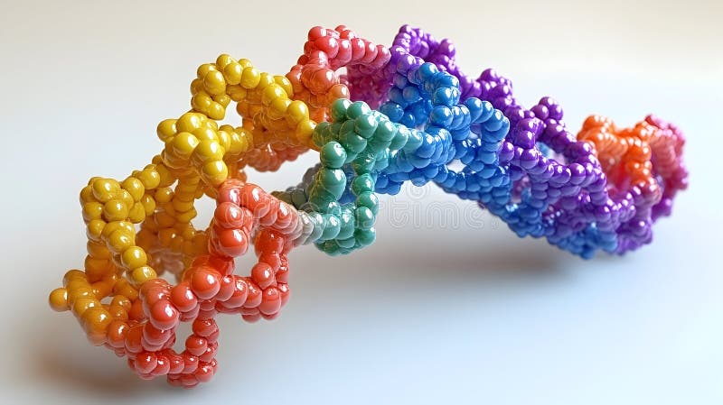 Modello DNA arcobaleno royalty illustrazione gratis