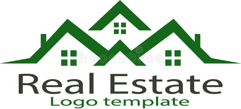 Modello domestico di logo e del bene immobile royalty illustrazione gratis Modello domestico di logo e del bene immobile royalty illustrazione gratis