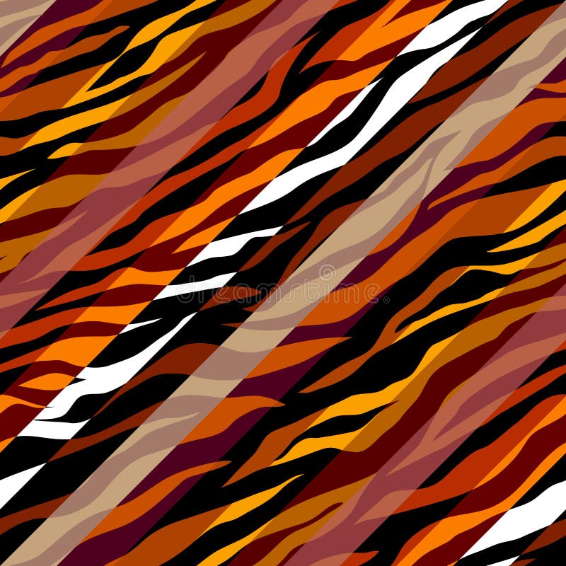 Modello esotico animale marrone astratto nello stile della rappezzatura royalty illustrazione gratis Modello esotico animale marrone astratto nello stile della rappezzatura royalty illustrazione gratis