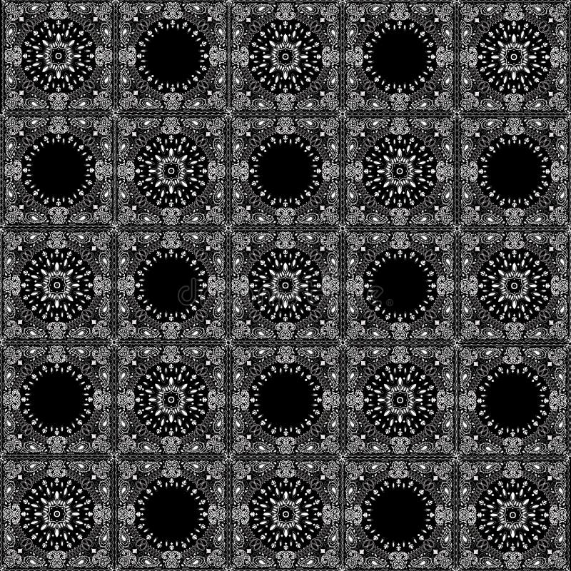 Modello etnico americano : risonanza della vita e della ricchezza delle tribù indiane rosse per l'industria tessile illustrazione vettoriale