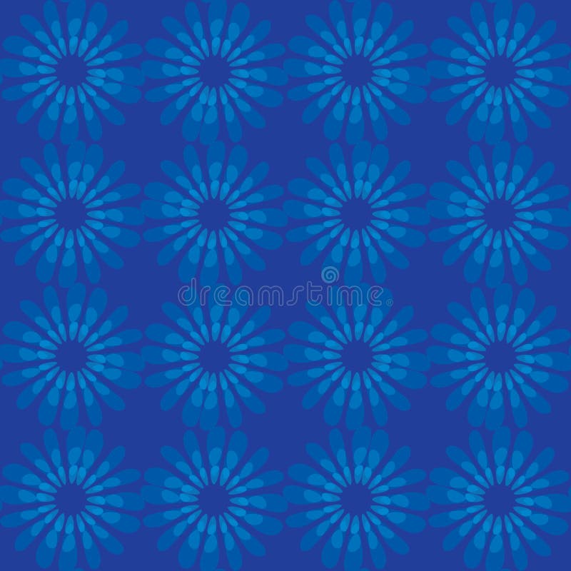 Modello floreale di struttura dell'acquerello di vettore con i fiori Modello floreale dell'acquerello Reticolo di fiori blu illustrazione vettoriale Modello floreale di struttura dell'acquerello di vettore con i fiori Modello floreale dell'acquerello Reticolo di fiori blu illustrazione vettoriale