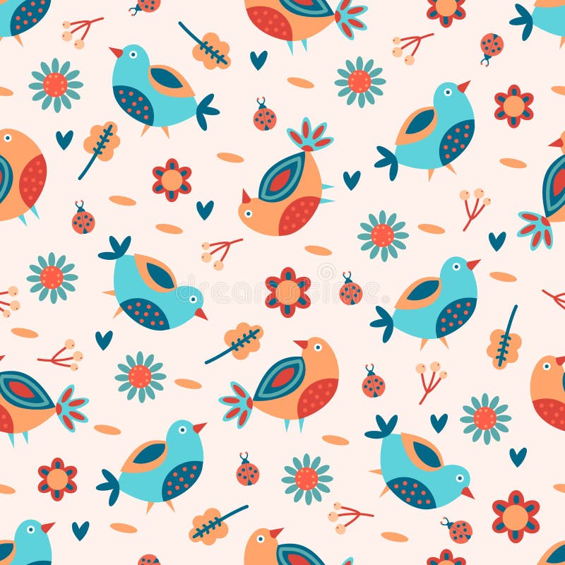 Modello floreale a molla continua. colori pastello. schema floreale vettoriale in stile doodle con fiori e foglie.