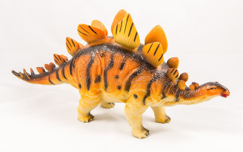 Modello giocattolo stegosauro dinosauro immagine stock