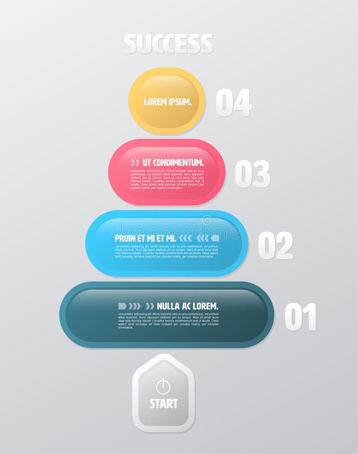 Modello infographic di rettangolo rotondo illustrazione di stock Modello infographic di rettangolo rotondo illustrazione di stock