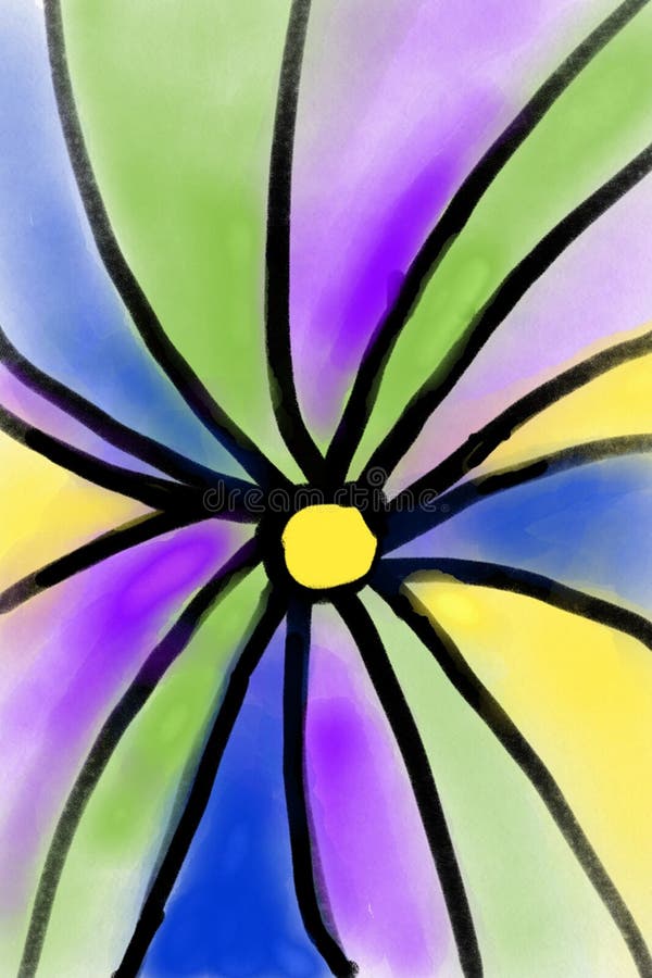 Modello luminoso di colore con il motivo floreale, rievocativo di vetro macchiato illustrazione vettoriale Modello luminoso di colore con il motivo floreale, rievocativo di vetro macchiato illustrazione vettoriale