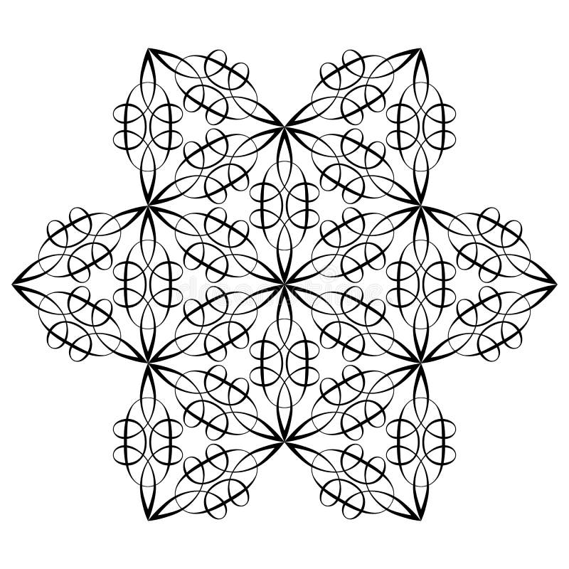 Modello orientale Mandala del fiore Elementi decorativi dell'annata Illustrazione di vettore illustrazione vettoriale Modello orientale Mandala del fiore Elementi decorativi dell'annata Illustrazione di vettore illustrazione vettoriale