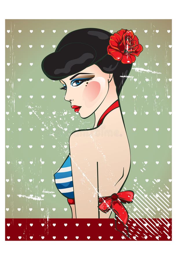 Modello Pin-In su illustrazione vettoriale Modello Pin-In su illustrazione vettoriale