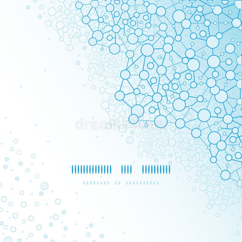 Modello quadrato scientifico della struttura molecolare illustrazione di stock