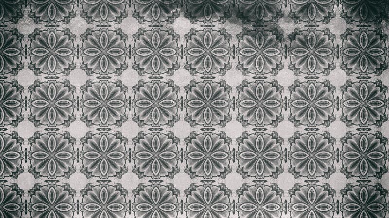 Modello scuro di Gray Vintage Decorative Ornament Wallpaper royalty illustrazione gratis Modello scuro di Gray Vintage Decorative Ornament Wallpaper royalty illustrazione gratis