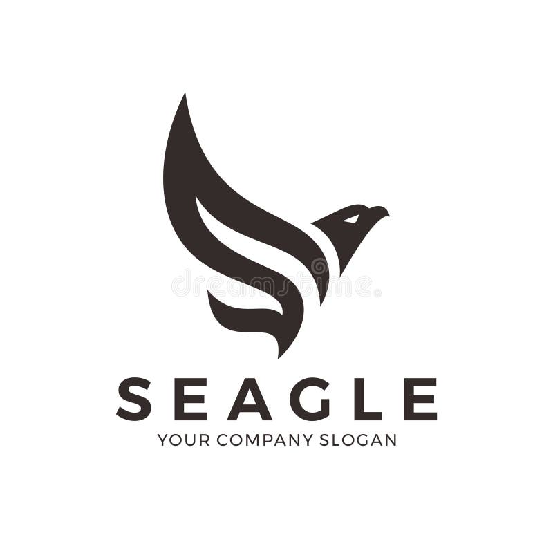 Modello semplice di progettazione di logo di Eagle royalty illustrazione gratis